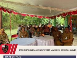 Dandim 0721/Blora Mengikuti Vicon Launching Jembatan Garuda