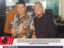 Santunan Dan Buka Puasa Bersama Anak Yatim Dan Dhuafa Roudlotul Jannah Diselenggarakan Oleh Haji Nuur Hadi Di Sambibulu Taman Sidoarjo
