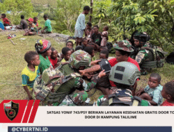 Satgas Yonif 743/PSY Berikan Layanan Kesehatan Gratis Door To Door Di Kampung Talilime