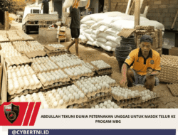 Abdullah Tekuni Dunia Peternakan Unggas Untuk Masok Telur Ke Progam MBG