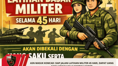 ASN Masuk Komcad: Siap Jalani Latihan Militer 45 Hari, Dapat Uang Saku hingga Nilai Tambah Karier