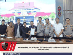 Kedepankan Sisi Humanis, Polda Kalteng Kawal Aksi Unras di Kantor DPRD