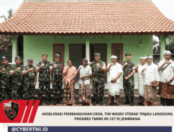 Akselerasi Pembangunan Desa, Tim Wasev Sterad Tinjau Langsung Progres TMMD Ke-127 Di Jembrana