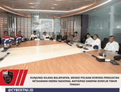 Kunjungi Kilang Balikpapan, Menko Polkam Dorong Penguatan Ketahanan Energi Nasional Antisipasi Dampak Konflik Timur Tengah