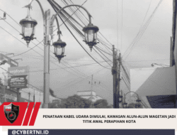 Penataan Kabel Udara Dimulai, Kawasan Alun-Alun Magetan Jadi Titik Awal Perapihan Kota