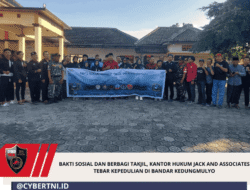 Bakti Sosial Dan Berbagi Takjil, Kantor Hukum Jack And Associates Tebar Kepedulian Di Bandar Kedungmulyo