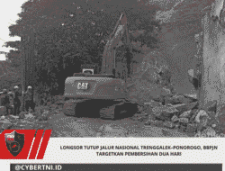 Longsor Tutup Jalur Nasional Trenggalek–Ponorogo, BBPJN Targetkan Pembersihan Dua Hari