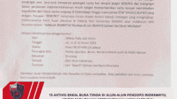 15 Aktivis Bakal Buka Tenda di Alun-alun Pendopo Indramayu, Kritisi Satu Tahun Kepemimpinan Lucky-Saefudin
