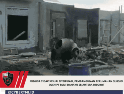 Diduga Tidak Sesuai Spesifikasi, Pembangunan Perumahan Subsidi Oleh PT Bumi Dahayu Sejahtera Disorot