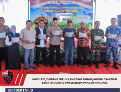Kapolres Jombang Turun Langsung Tanam Jagung, TNI–Polri Bersatu Dukung Swasembada Pangan Nasional