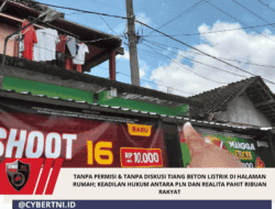 Tanpa Permisi & Tanpa Diskusi Tiang Beton Listrik di Halaman Rumah; Keadilan Hukum Antara PLN dan Realita Pahit Ribuan Rakyat