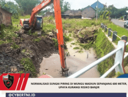 Normalisasi Sungai Piring di Wungu Madiun Sepanjang 600 Meter, Upaya Kurangi Risiko Banjir