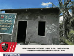 Tetap Semangat Di Tengah Puasa, Satgas TMMD Kebutan Pembangunan Rumah Warga Di Nagori Limag