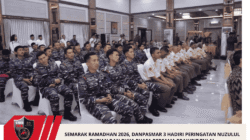 SEMARAK RAMADHAN 2026, DANPASMAR 3 HADIRI PERINGATAN NUZULUL QUR’AN DAN BUKA PUASA BERSAMA PRAJURIT TNI AL