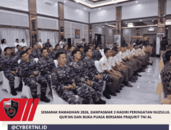 SEMARAK RAMADHAN 2026, DANPASMAR 3 HADIRI PERINGATAN NUZULUL QUR’AN DAN BUKA PUASA BERSAMA PRAJURIT TNI AL