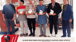Aliansi Wartawan Pantura Bersatu Santuni Anak Yatim di Pemalang