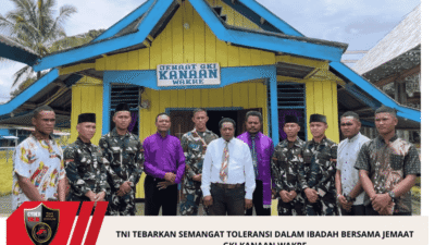 TNI Tebarkan Semangat Toleransi Dalam Ibadah Bersama Jemaat GKI Kanaan Wakre
