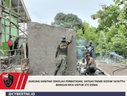 Dukung Sanitasi Sekolah Perbatasan, Satgas TMMD Kodim 1618/TTU Bangun MCK Untuk 372 Siswa