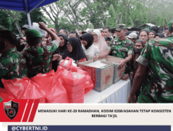 Memasuki Hari ke-20 Ramadhan, Kodim 0208/Asahan Tetap Konsisten Berbagi Ta’jil