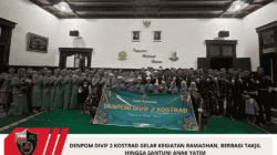 Denpom Divif 2 Kostrad Gelar Kegiatan Ramadhan, Berbagi Takjil hingga Santuni Anak Yatim
