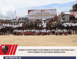 Kasrem 172/PWY Resmi Tutup TMMD Ke-127 Kodim 1709/Yawa, Bukti Nyata Sinergi TNI dan Rakyat Bangun Desa