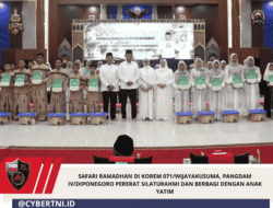 Safari Ramadhan Di Korem 071/Wijayakusuma, Pangdam IV/Diponegoro Pererat Silaturahmi Dan Berbagi Dengan Anak Yatim