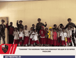 “TSAMAWA” TNI Hadirkan Tawa dan Semangat Belajar di SD Inpres Pagaleme