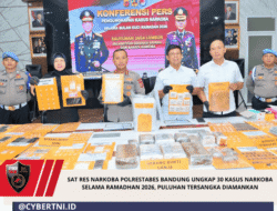 Sat Res Narkoba Polrestabes Bandung Ungkap 30 Kasus Narkoba Selama Ramadhan 2026, Puluhan Tersangka Diamankan