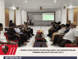 Sinergi Lintas Sektor: Polres Raja Ampat Siap Amankan Malam Takbiran dan Salat Idulfitri 1447 H