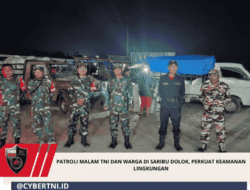 Patroli Malam TNI dan Warga di Saribu Dolok, Perkuat Keamanan Lingkungan