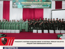 Pangdivif 2 Kostrad Kunjungi Brigif 18 Kostrad, Perkuat Soliditas Prajurit dan Kebanggaan Satuan