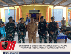 Sinergi Bakti di Garis Negeri, Bupati TTU dan Satgas Pamtas Yonarhanud 2 Kostrad Pererat Silaturahmi di Nilulat ‎