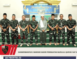Danmenbanpur 2 Marinir Hadiri Peringatan Nuzulul Qur’an 1447 H