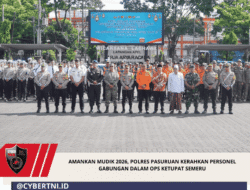 Amankan Mudik 2026, Polres Pasuruan Kerahkan Personel Gabungan dalam Ops Ketupat Semeru