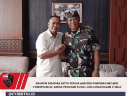 Danrem 163/Wira Satya Terima Audiensi Pimpinan Redaksi Cyberpolri.id, Bahas Program Sosial dan Lingkungan di Bali