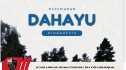 PT BUMI DAHAYU SEJATERA MEMBANGUN PERUMAHAN SUBSIDI BAHAN BAKU DI DUGA MEMAKAI HELBEL DAN PARA PEKERJA TIDAK MEMAKAI APD DAN TIDAK ADA BPJS