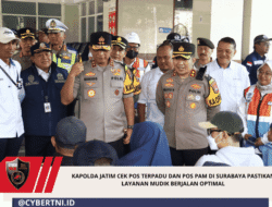 Kapolda Jatim Cek Pos Terpadu dan Pos Pam di Surabaya Pastikan Layanan Mudik Berjalan Optimal