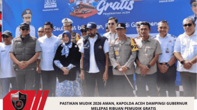 Pastikan Mudik 2026 Aman, Kapolda Aceh Dampingi Gubernur Melepas Ribuan Pemudik Gratis