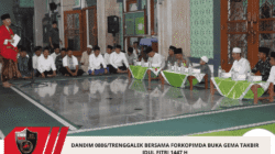 Dandim 0806/Trenggalek Bersama Forkopimda Buka Gema Takbir Idul Fitri 1447 H
