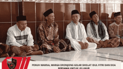 Penuh Makna, Warga Dronjong Gelar Sholat Idul Fitri dan Doa Bersama untuk Leluhur
