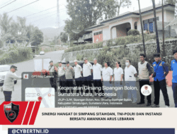 Sinergi Hangat di Simpang Sitahoan, TNI-Polri dan Instansi Bersatu Amankan Arus Lebaran