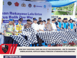 One Way Nasional Dari KM 414 GT Kalikangkung – KM 70 Cikampek Diberlakukan, Kapolri Imbau Pemudik Utamakan Keselamatan