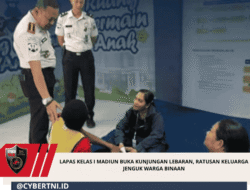 Lapas Kelas I Madiun Buka Kunjungan Lebaran, Ratusan Keluarga Jenguk Warga Binaan