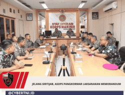 JELANG SERTIJAB, ASOPS PANGKORMAR LAKSANAKAN MEMORANDUM
