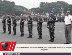 Danmenbanpur 2 Marinir Pimpin Apel Gabungan dan Halal Bihalal Prajurit