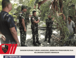 Dandim Kupang Turun Langsung, Jembatan Penghubung Dua Kelurahan Segera Dibangun