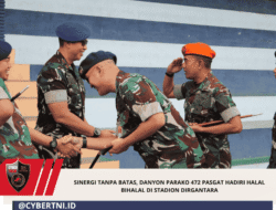 Sinergi Tanpa Batas, Danyon Parako 472 Pasgat Hadiri Halal Bihalal Di Stadion Dirgantara