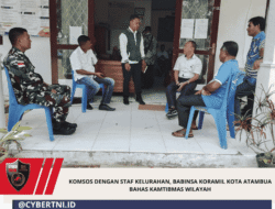 Komsos Dengan Staf Kelurahan, Babinsa Koramil Kota Atambua Bahas Kamtibmas Wilayah