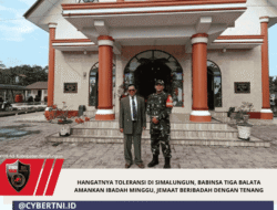 Hangatnya Toleransi di Simalungun, Babinsa Tiga Balata Amankan Ibadah Minggu, Jemaat Beribadah dengan Tenang