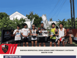 Babinsa Berprestasi, Serka Adnan Sabet Peringkat 2 Kategori Master 10 Km